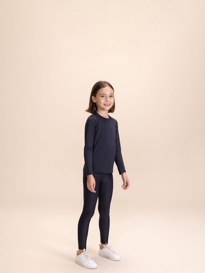 Camiseta ML Thermo Skin Kids Noir Black 3