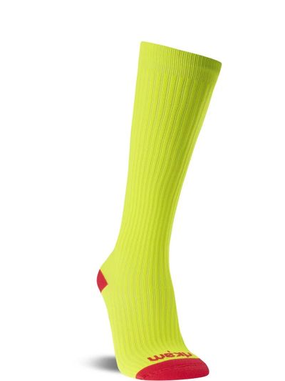 MEIA LONGA RIKAM FEMININA CANO LONGO FIO EMANA - AMARELO NEON - 34/39