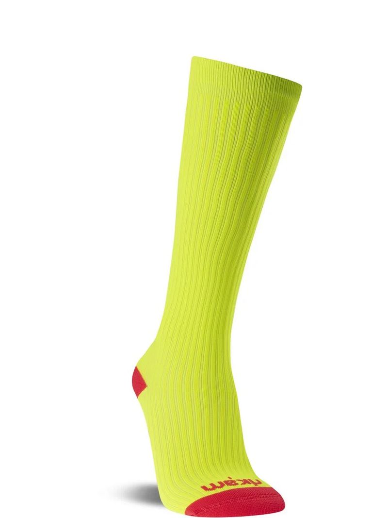 MEIA LONGA RIKAM FEMININA CANO LONGO FIO EMANA - AMARELO NEON - 34/39 1