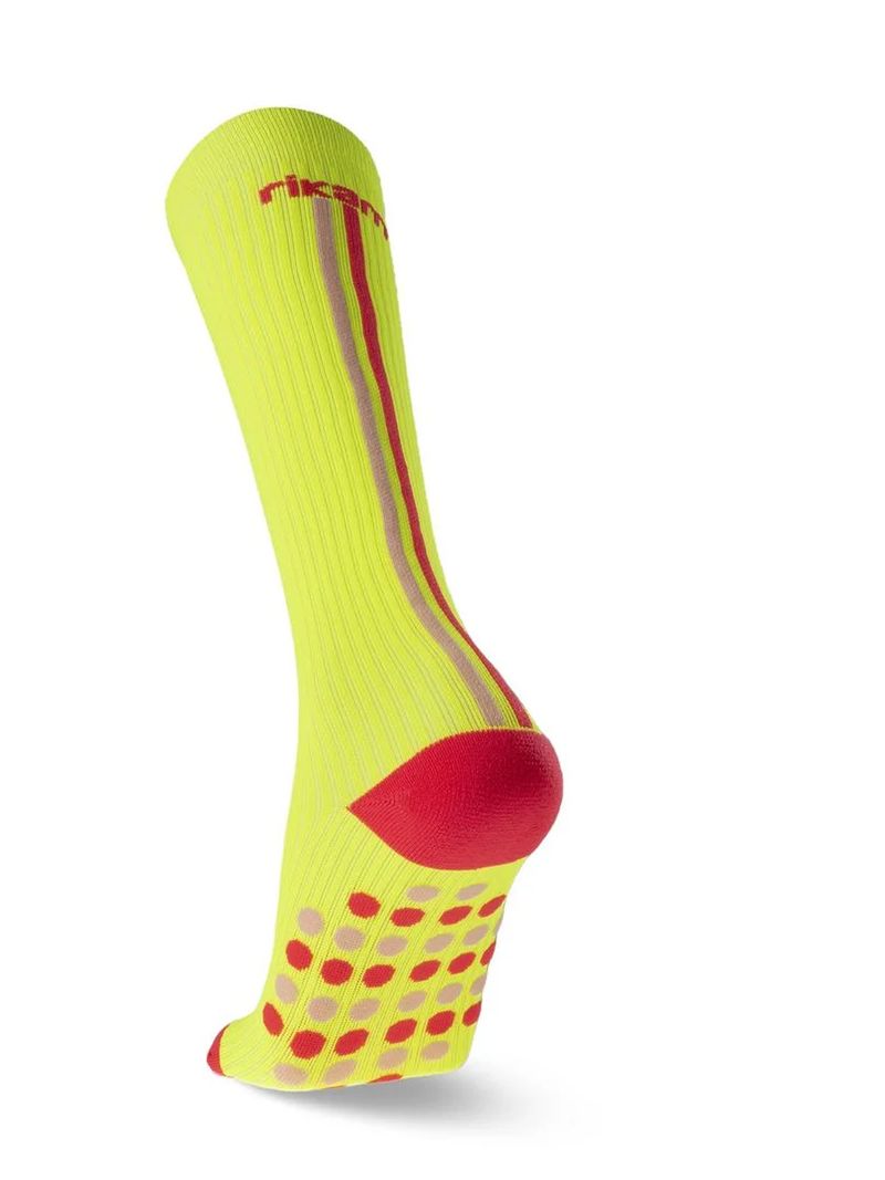 MEIA LONGA RIKAM FEMININA CANO LONGO FIO EMANA - AMARELO NEON - 34/39 2