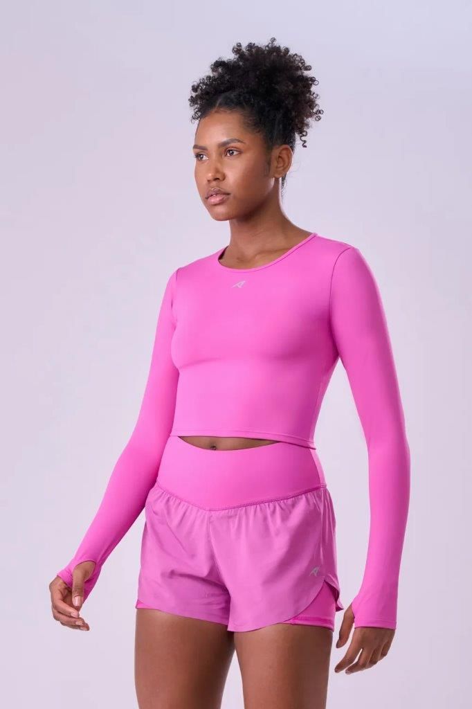 Camiseta Cropped Signature Samba Manga Longa Feminina 1