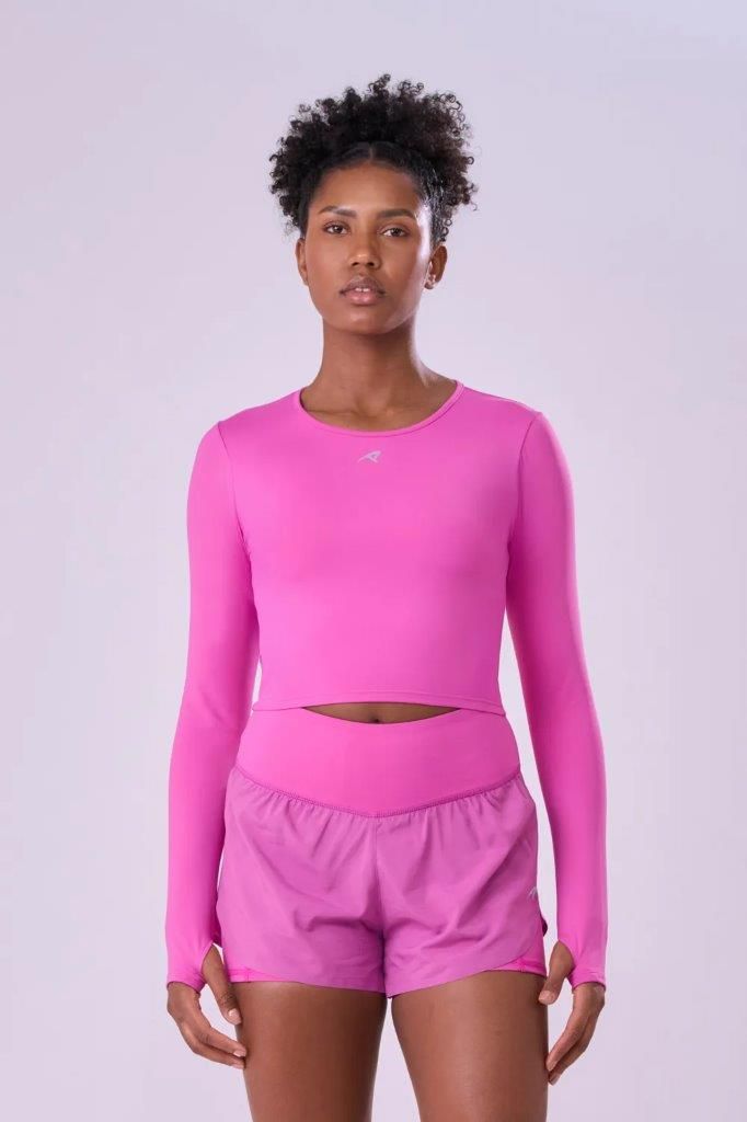Camiseta Cropped Signature Samba Manga Longa Feminina 4