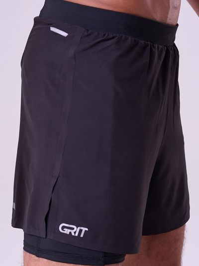 Short Com Bermuda Grit Bossa 3 Bolsos 5" Masc Preto