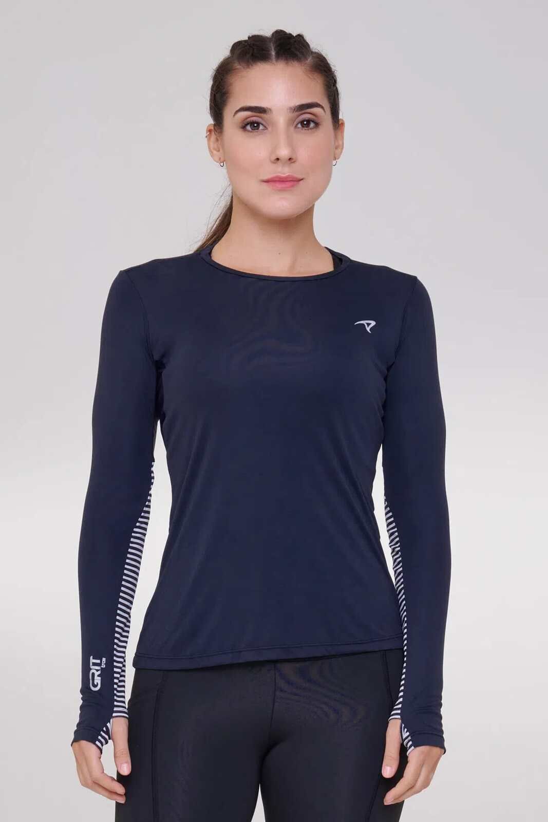 Camiseta Grit Trail Manga Longa Classica