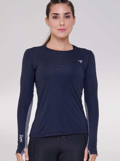 Camiseta Grit Trail Manga Longa Classica