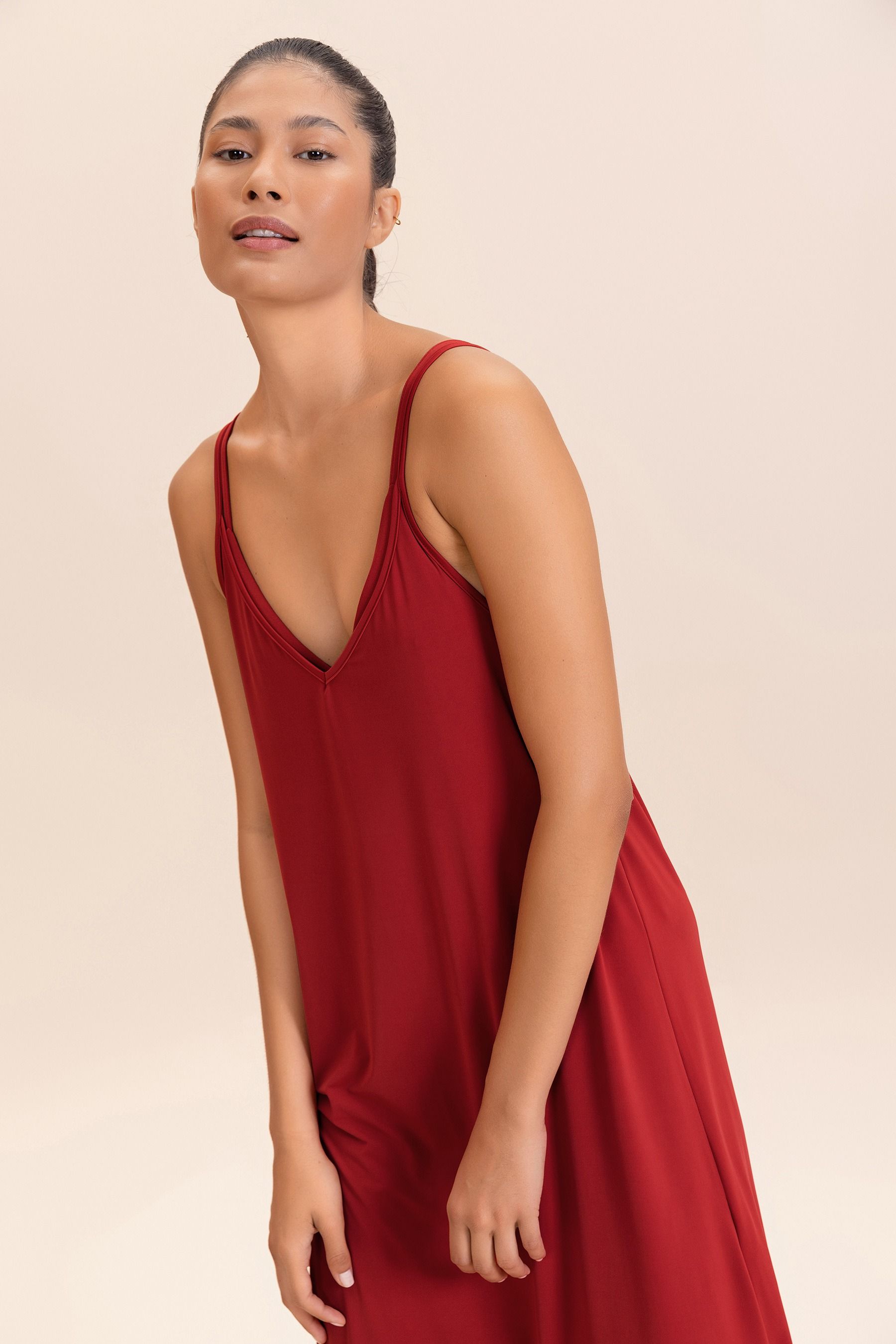 Vestido V Long Wide