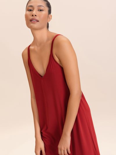 Vestido V Long Wide