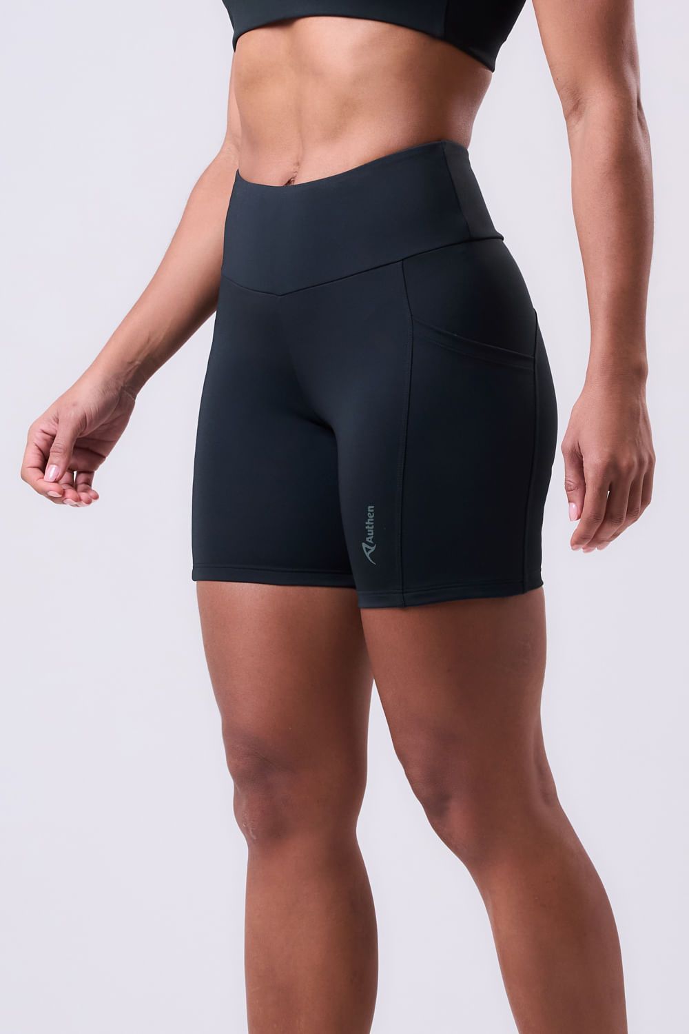 Bermuda Essential Run Stamina 3 Bolsos 15cm Fem Ind