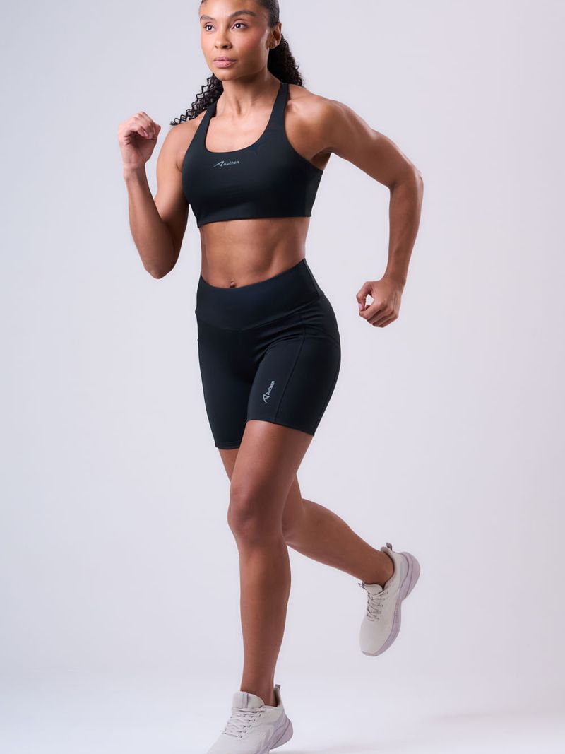 Bermuda Essential Run Stamina 3 Bolsos 15cm Fem Ind 7