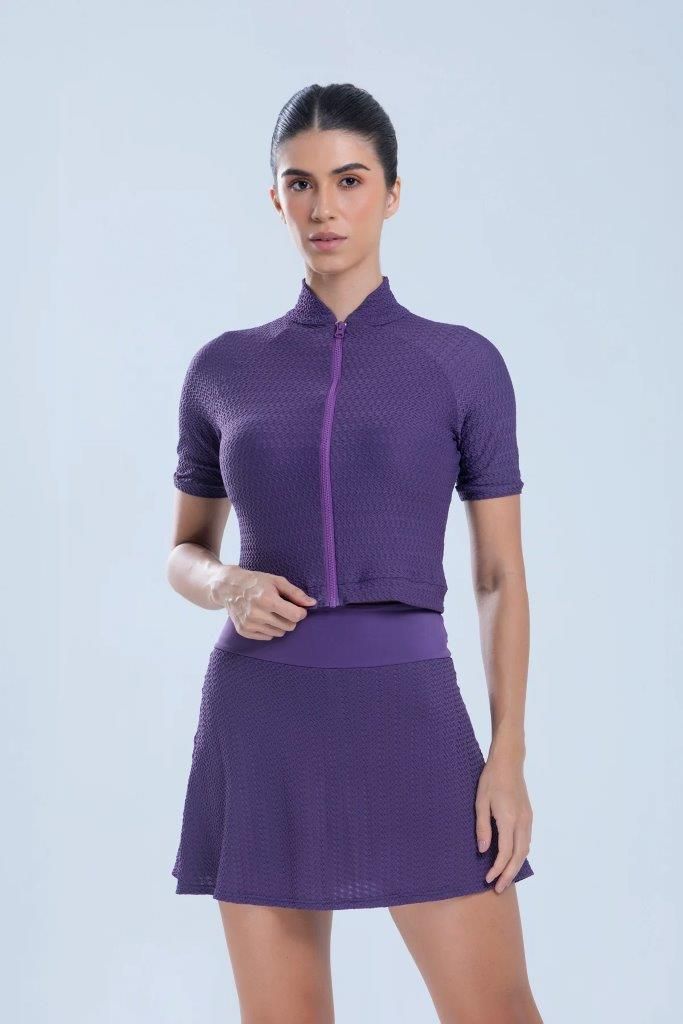 Short Saia Summer Heart Roxo 3