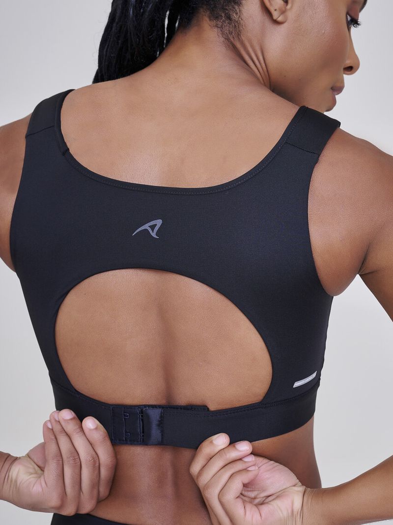 Top Grit Bossa Reto C/ Bolso Ajustavel Preto Cirre 2