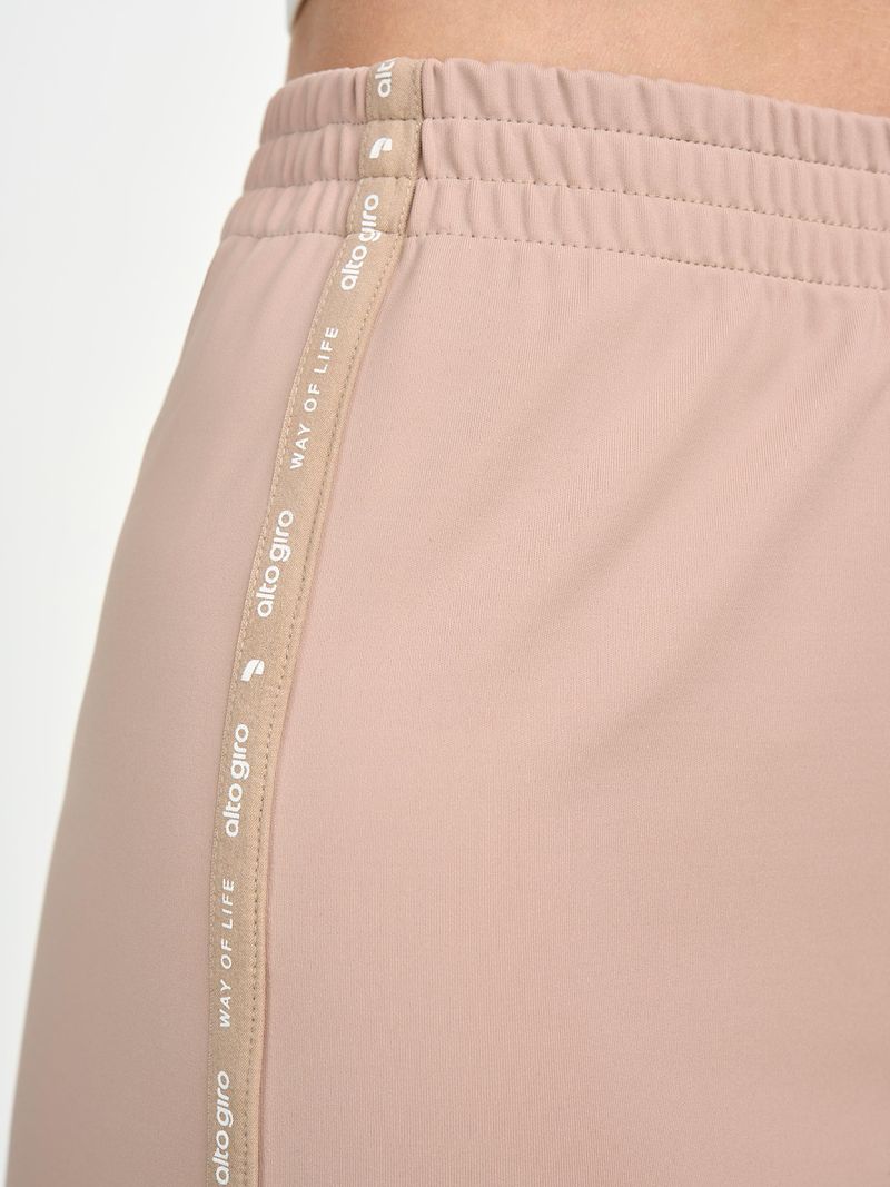 Calça Com Elastico Personalizado Bege Suave 6