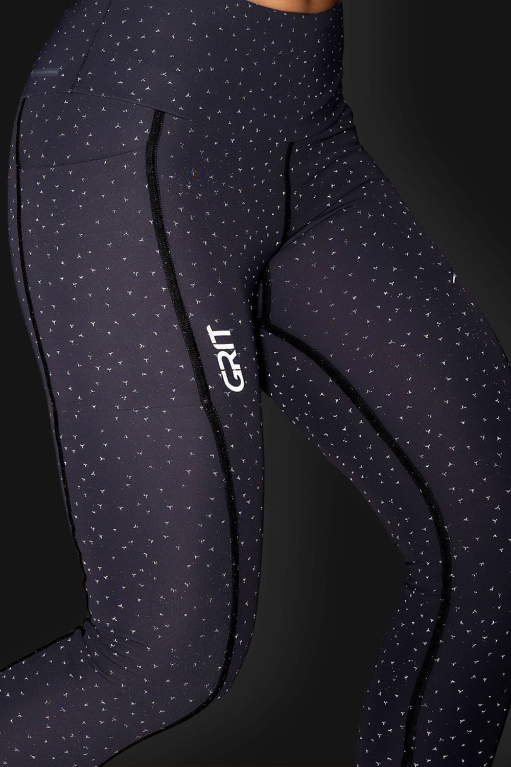 Legging Grit Bossa 3 Bolsos Reflect Preto