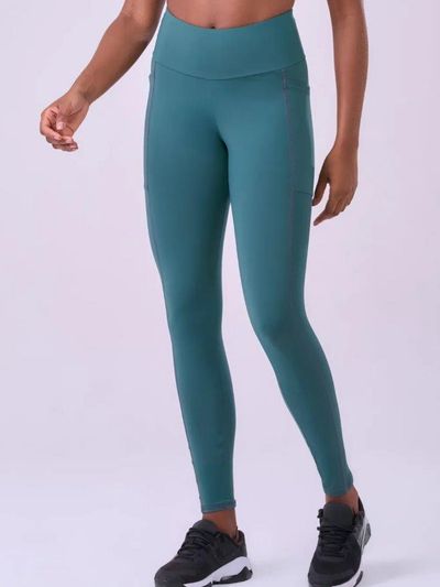 Legging Signature Samba 3 Bolsos Verde Mediterraneo