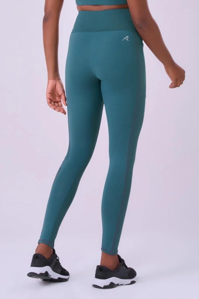 Legging Signature Samba 3 Bolsos Verde Mediterraneo 2