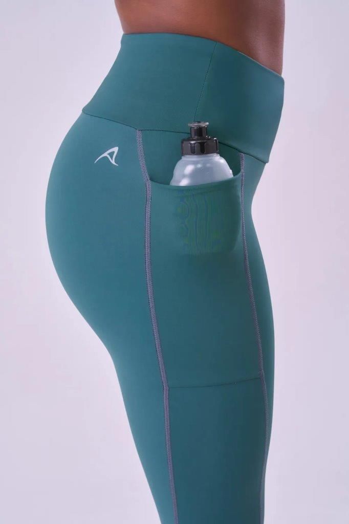 Legging Signature Samba 3 Bolsos Verde Mediterraneo 3