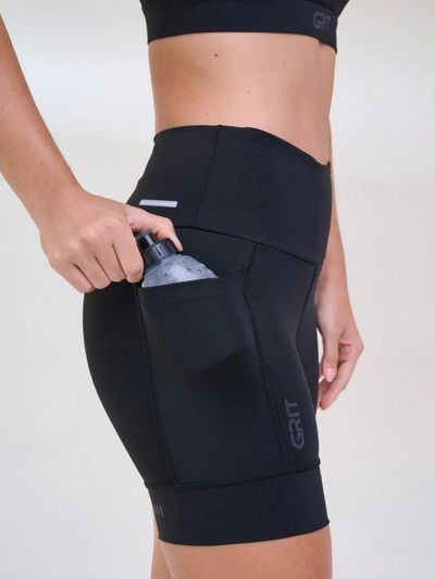 Bermuda Grit Bossa 3 Bolsos 15CM Blackout Preto Blackout