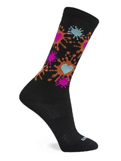 Meia Performance Feminina Cano Medio Sport Style Desenho